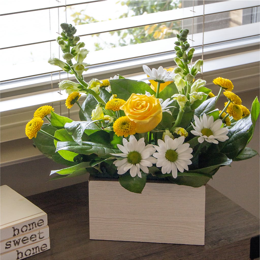 Sun Salutation Box Bouquet – Just Bloom, Elk Grove CA