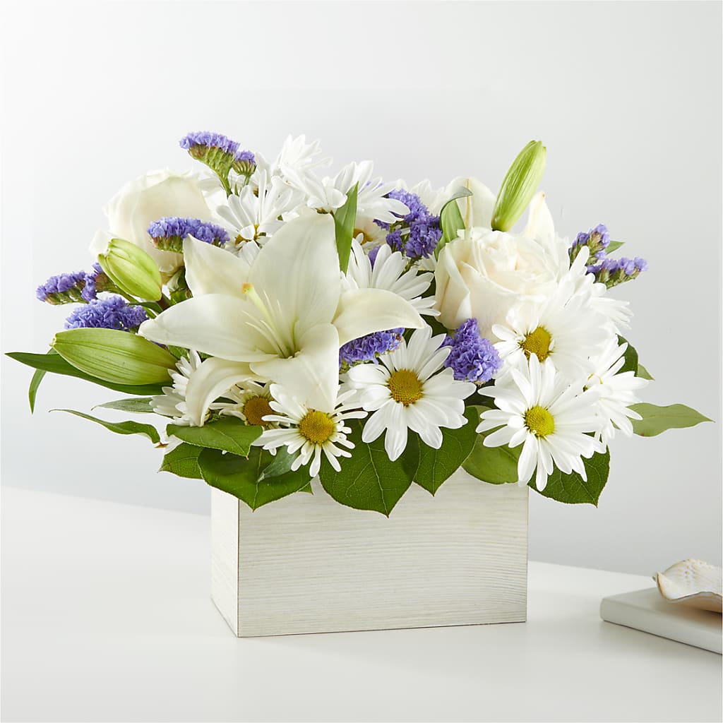Beyond Blue Box Bouquet – Just Bloom, Elk Grove CA