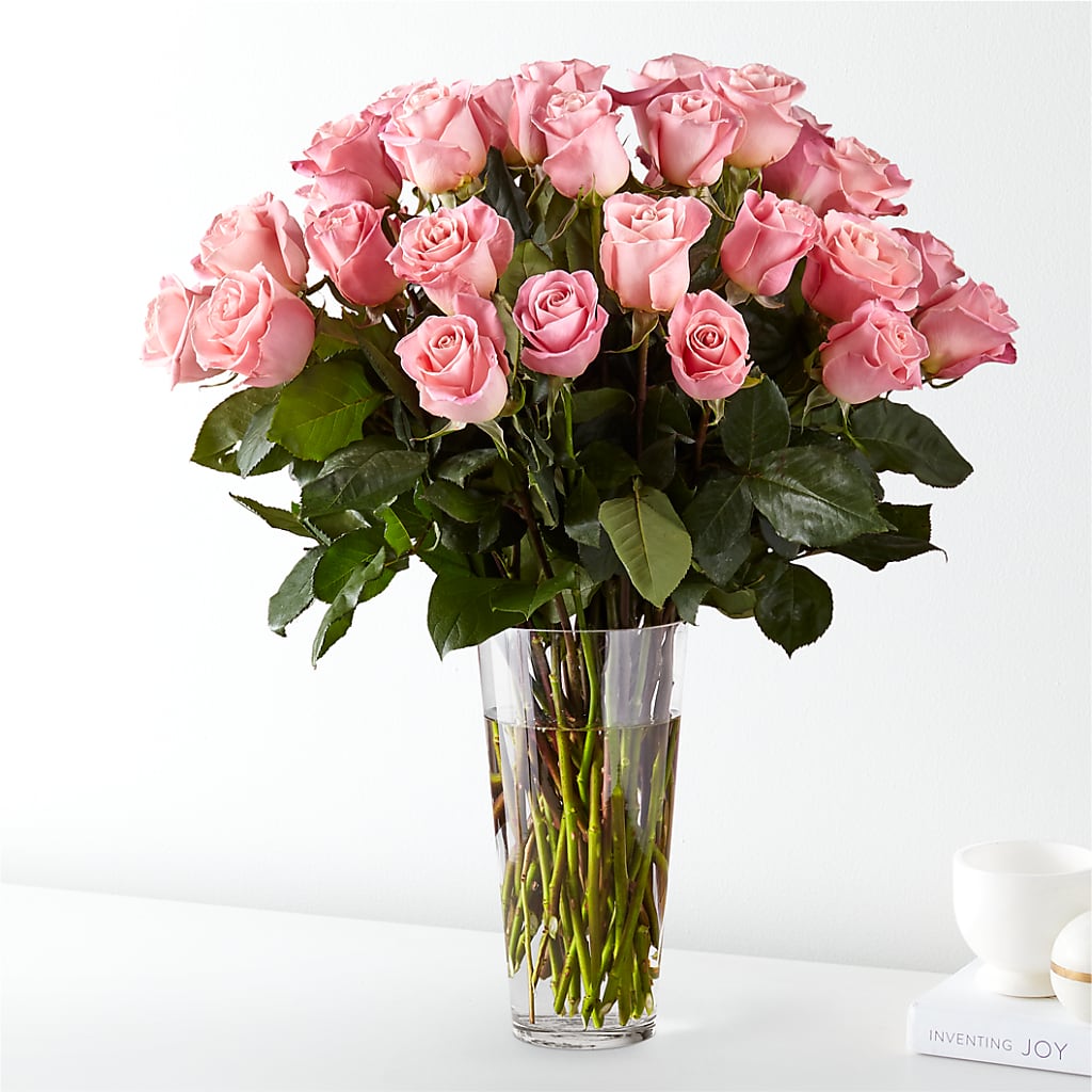 Long Stem Pink Rose Bouquet – Just Bloom, Elk Grove CA