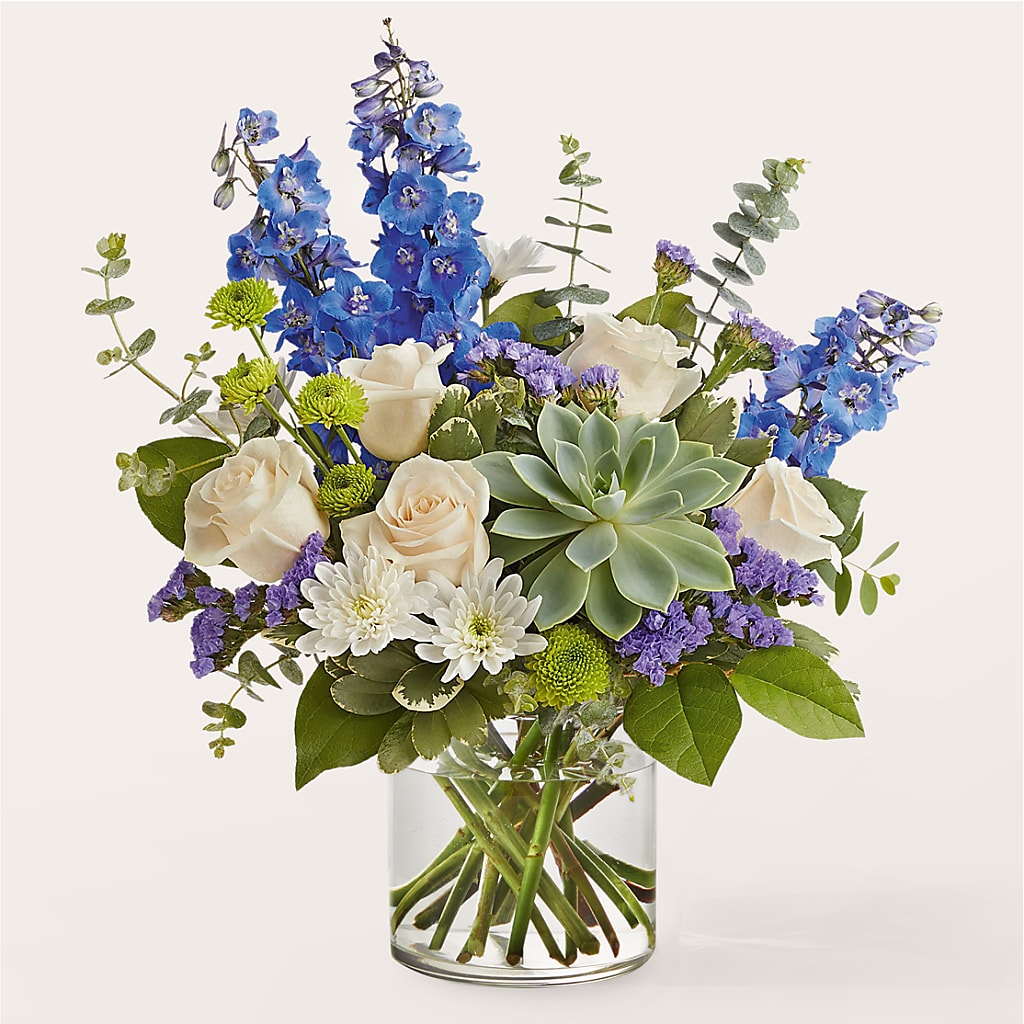 Cerulean Waves Bouquet – Just Bloom, Elk Grove CA