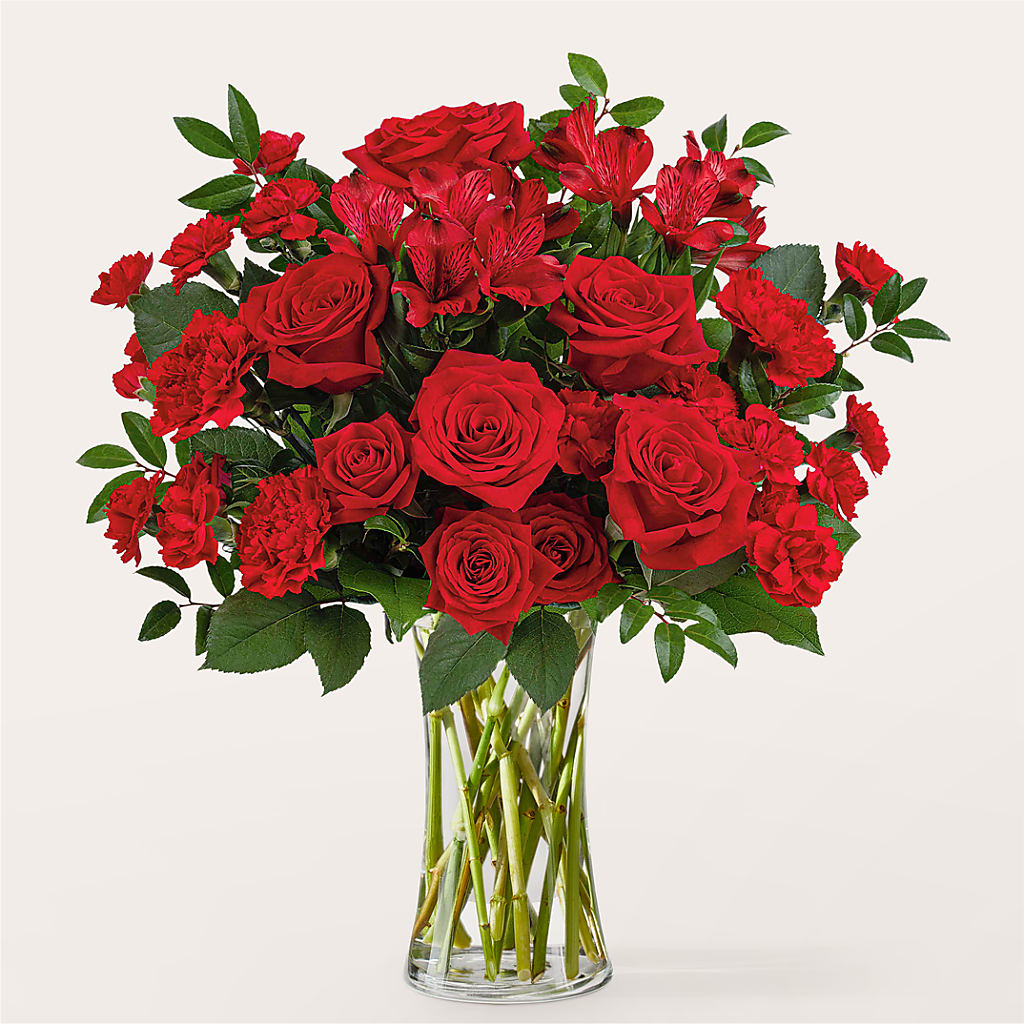 Brilliant Ruby Bouquet – Just Bloom, Elk Grove CA