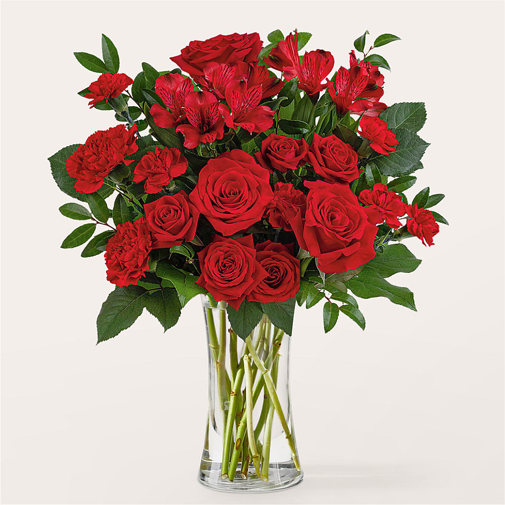 Brilliant Ruby Bouquet – Just Bloom, Elk Grove CA