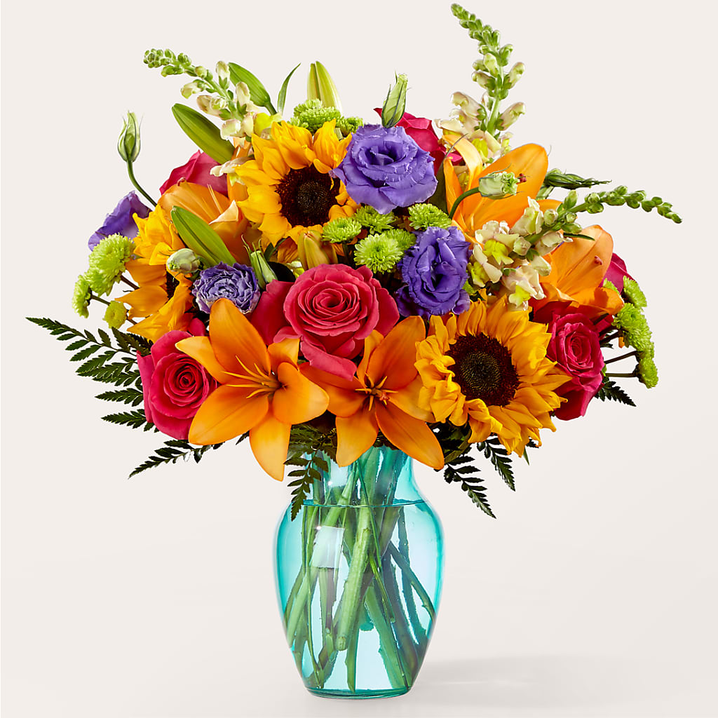 Double Rainbow Bouquet – Just Bloom, Elk Grove CA