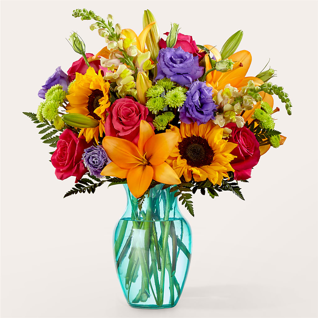 Double Rainbow Bouquet – Just Bloom, Elk Grove CA