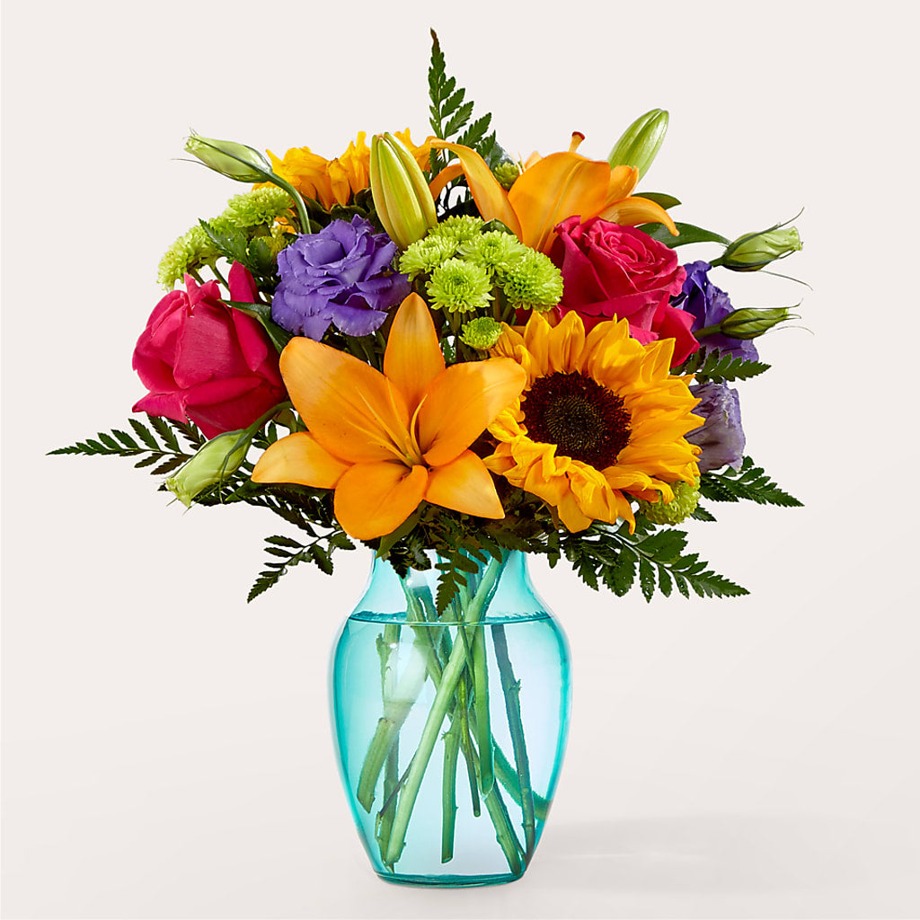 Double Rainbow Bouquet – Just Bloom, Elk Grove CA