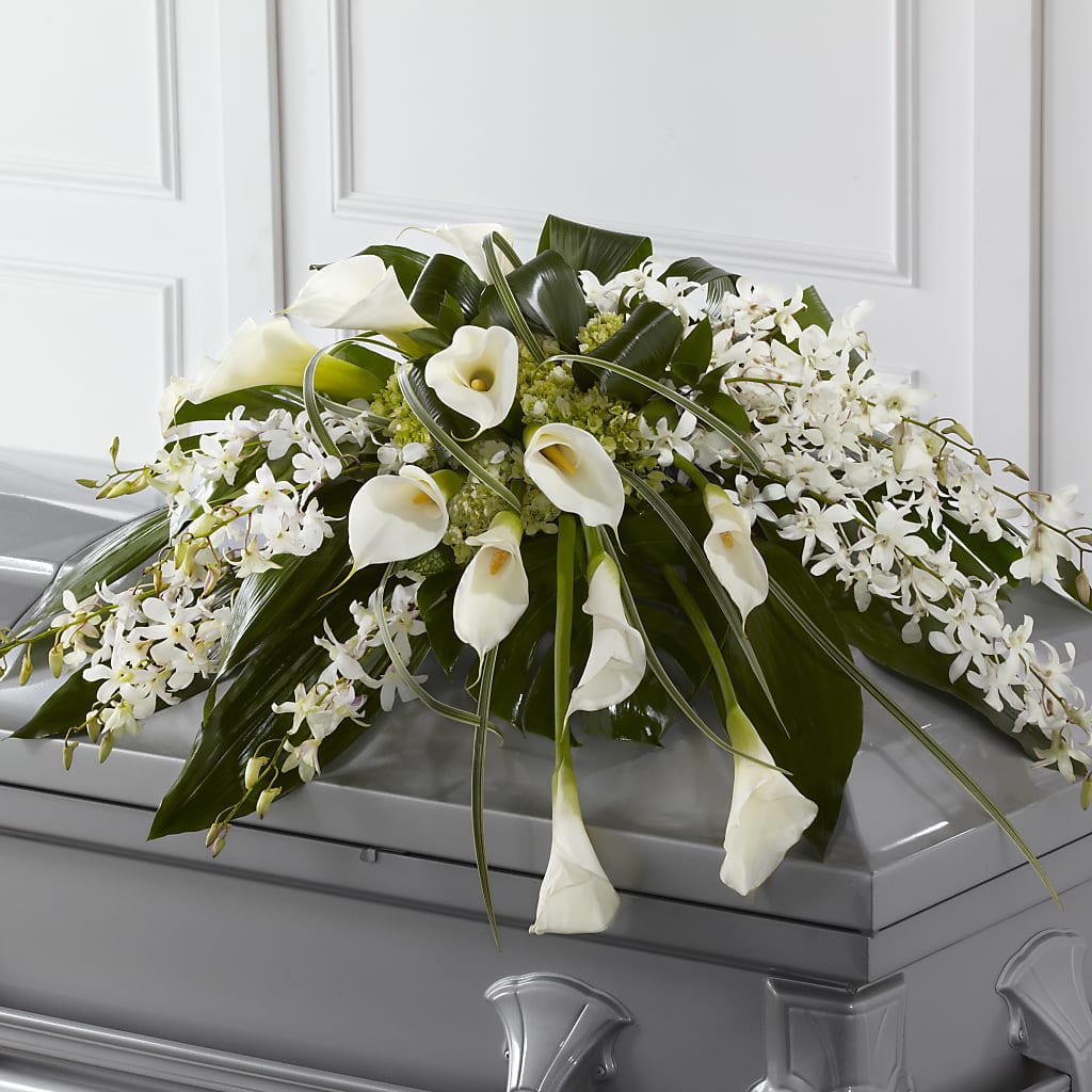 Angel Wings Casket Spray – Just Bloom, Elk Grove CA