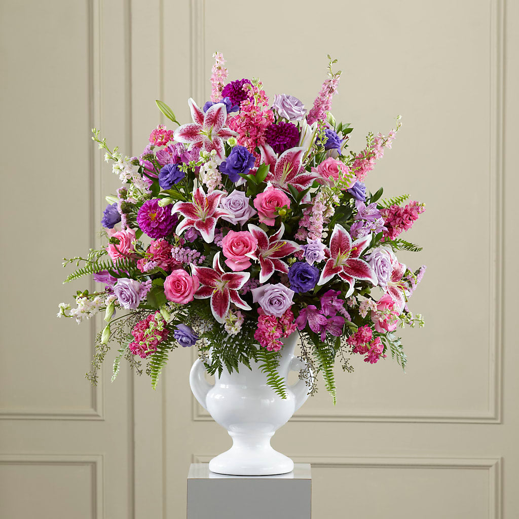 Peaceful Tribute Arrangement – Just Bloom, Elk Grove CA