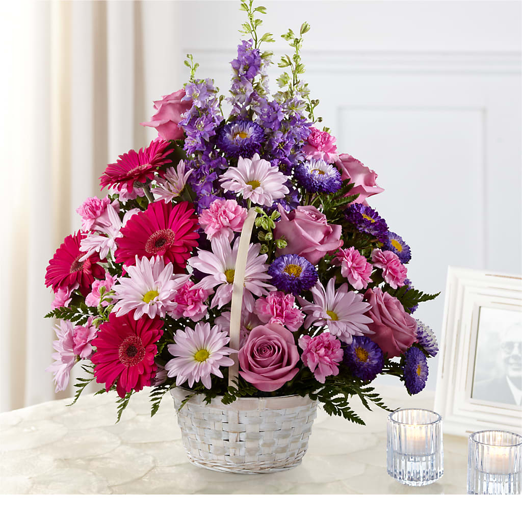 Pastel Peace Basket – Just Bloom, Elk Grove CA
