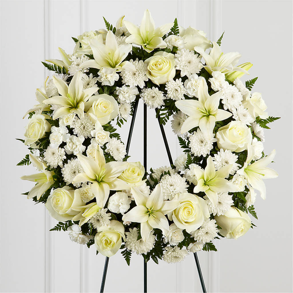 Treasured Tribute Wreath – Just Bloom, Elk Grove CA