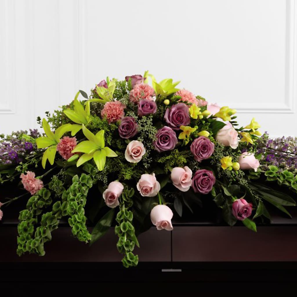 Forever Beloved Casket Spray – Just Bloom, Elk Grove CA
