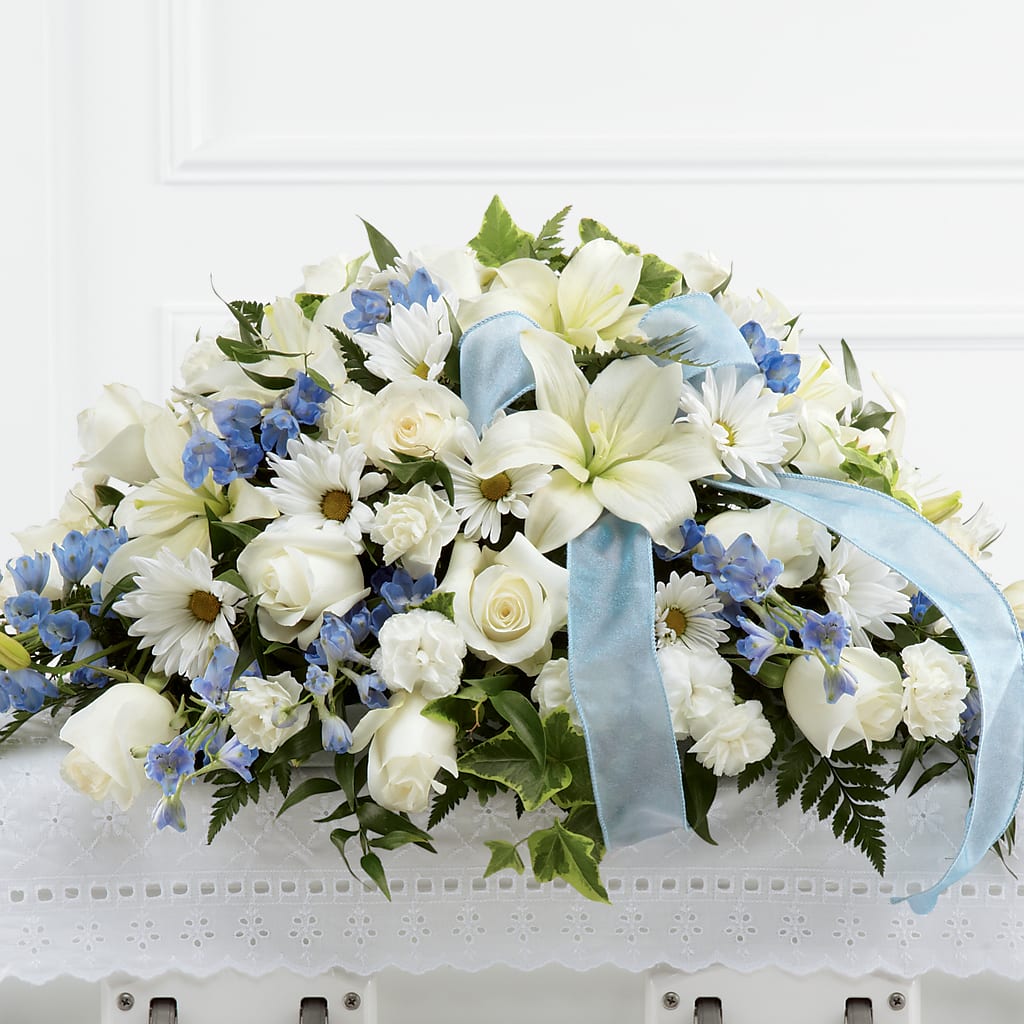 Tender Treasure Casket Spray – Just Bloom, Elk Grove CA