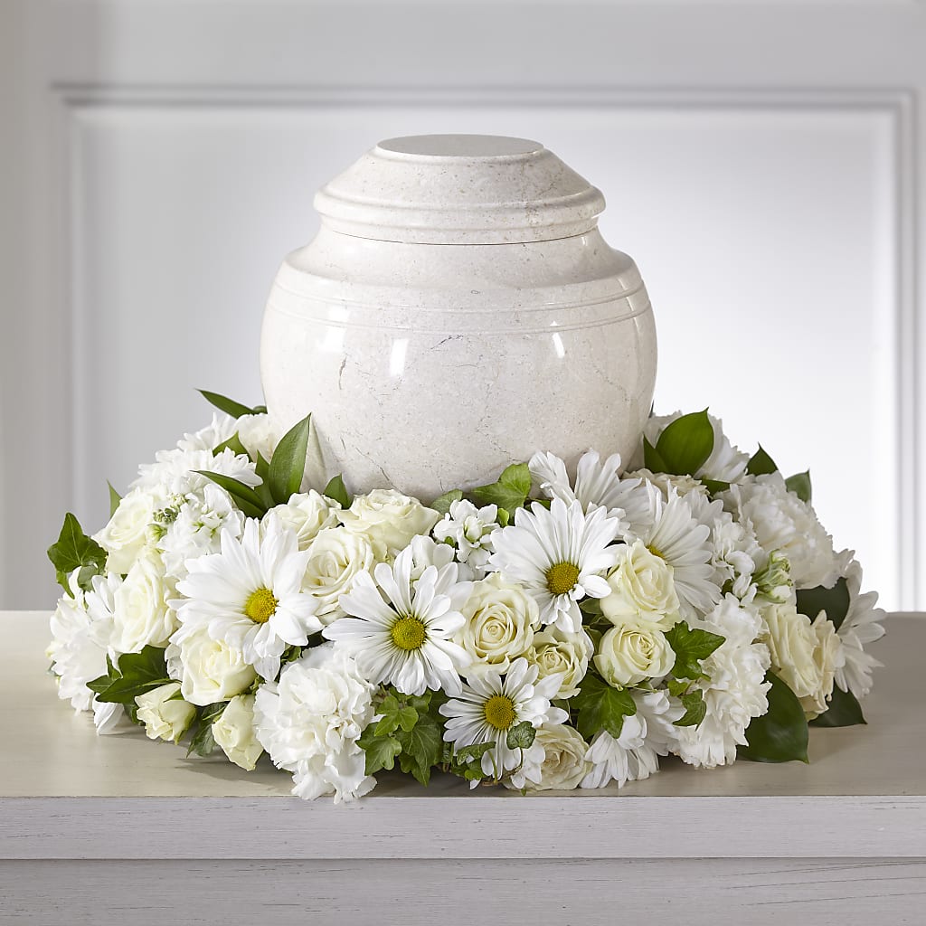 Ivory Gardens Cremation Adornment – Just Bloom, Elk Grove CA