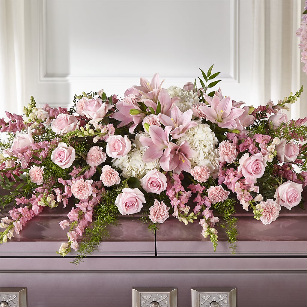 Life & Remembrance Casket Spray – Just Bloom, Elk Grove CA