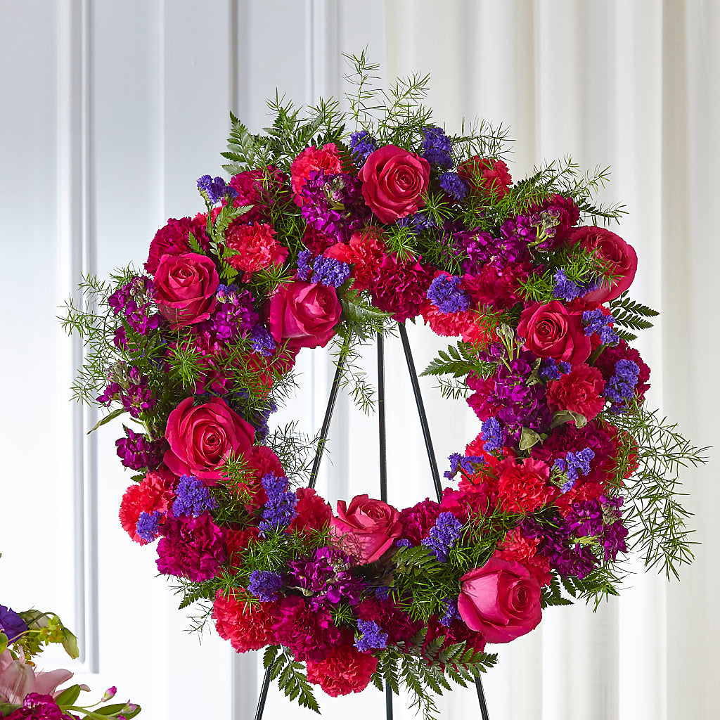 Calming Colors Wreath – Just Bloom, Elk Grove CA