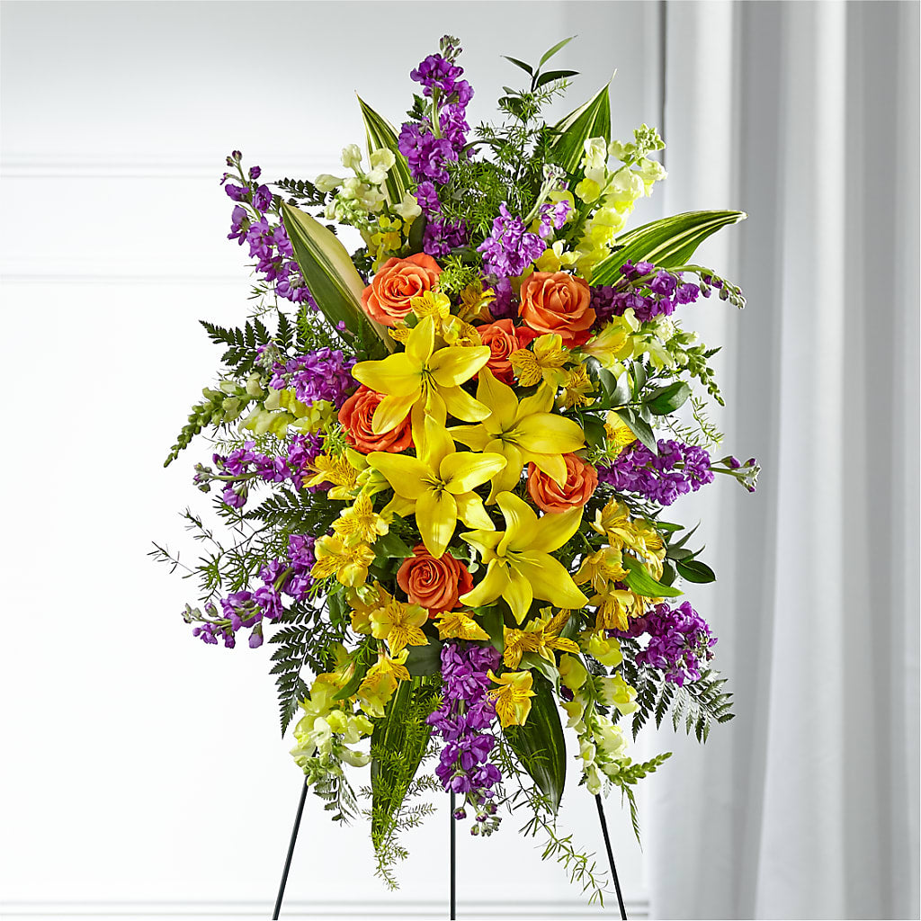 Thoughtful Prayers Standing Spray – Just Bloom, Elk Grove CA