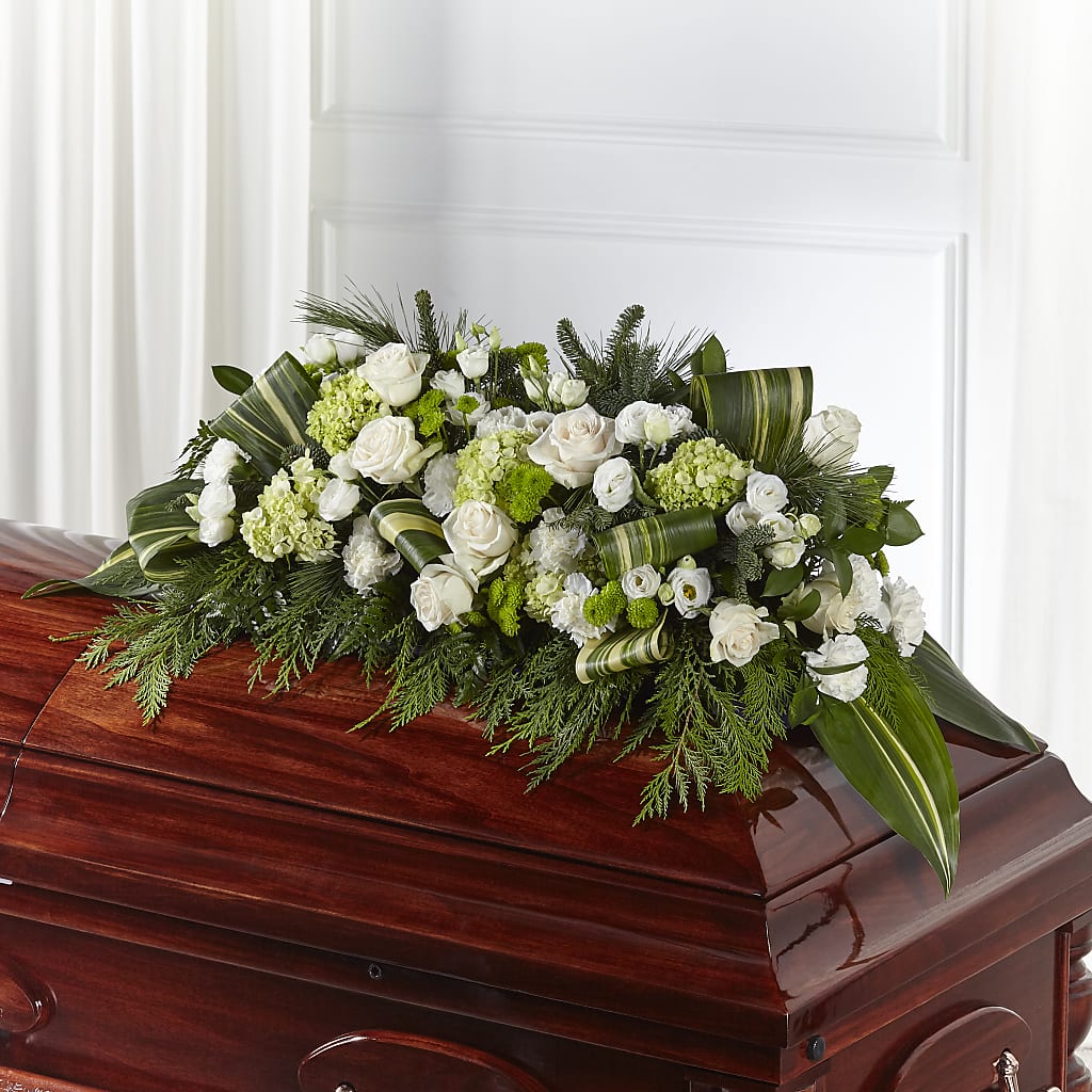 Hopeful Gesture Casket Spray – Just Bloom, Elk Grove CA
