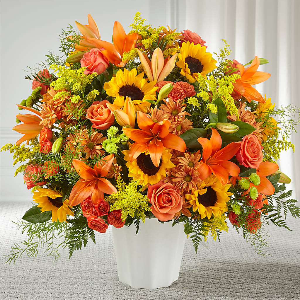 Harvest Thoughts Floor Basket – Just Bloom, Elk Grove CA