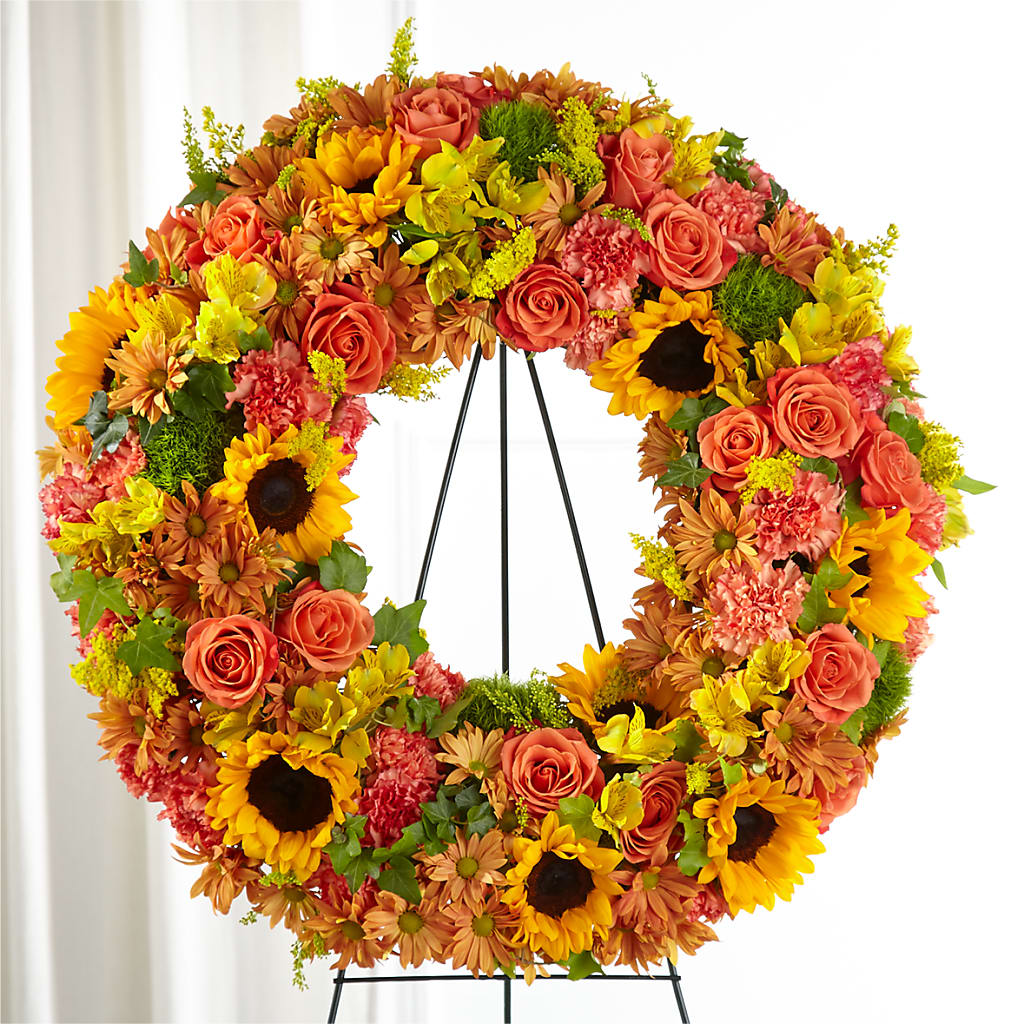 Autumnal Memories Wreath (Standard) – Just Bloom, Elk Grove CA