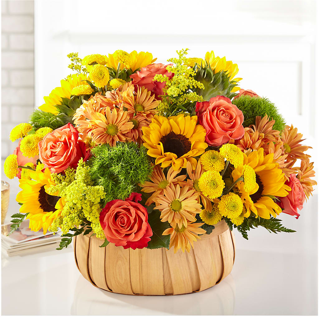 Harvest Sunflower Basket – Just Bloom, Elk Grove CA