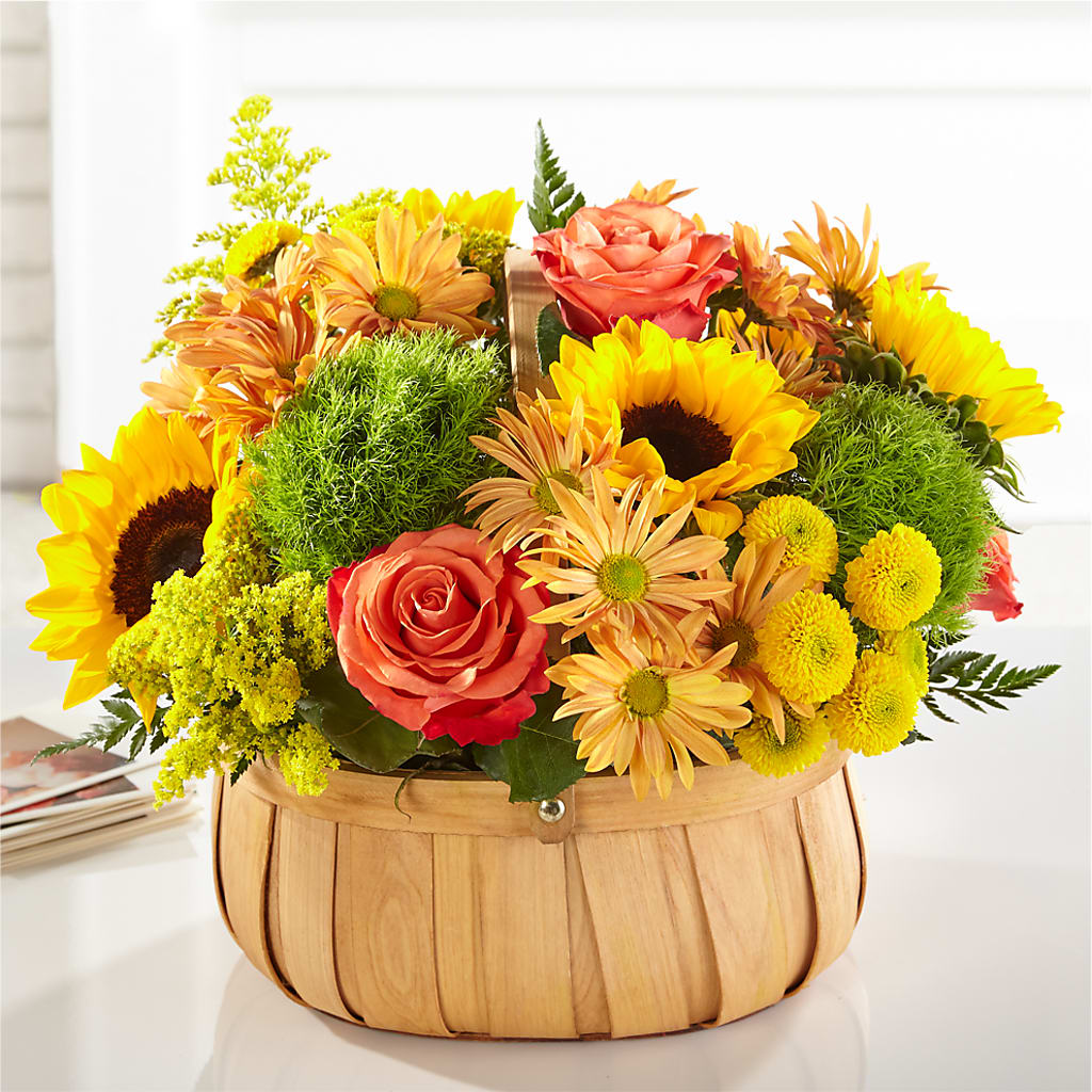 Harvest Sunflower Basket – Just Bloom, Elk Grove CA