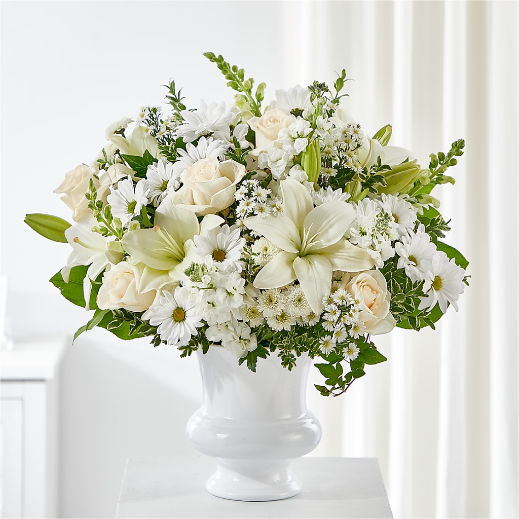 Uplifting Urn Arrangement – Just Bloom, Elk Grove CA