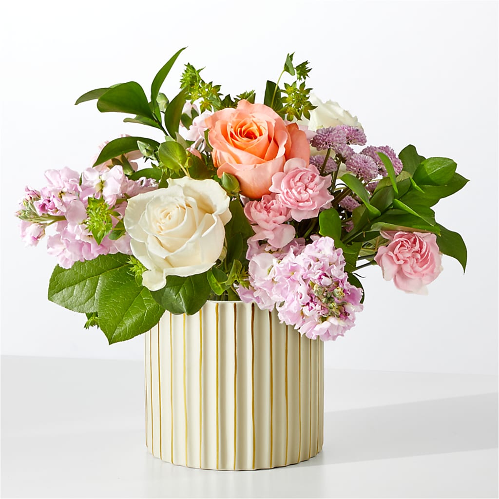 French Market Bouquet with Ivory Vase – Just Bloom, Elk Grove CA