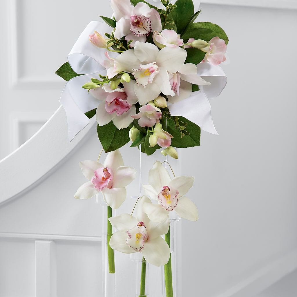 Perfect Entrance Pew Arrangement – Just Bloom, Elk Grove CA