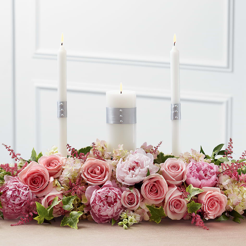 Worldwide Romance Unity Candle Arrangement – Just Bloom, Elk Grove CA