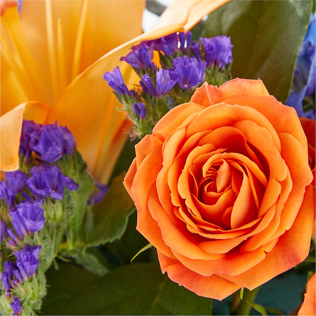 Radiant Citrus Box Bouquet –  Just Bloom, Elk Grove CA