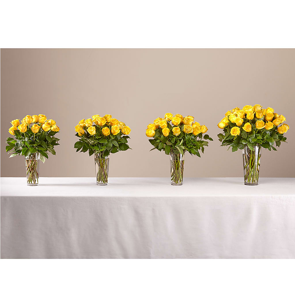 Long Stem Yellow Rose Bouquet –  Just Bloom, Elk Grove CA