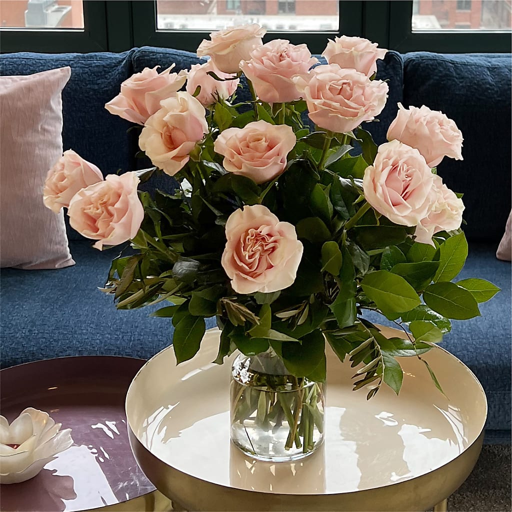 Long Stem Pink Rose Bouquet –  Just Bloom, Elk Grove CA