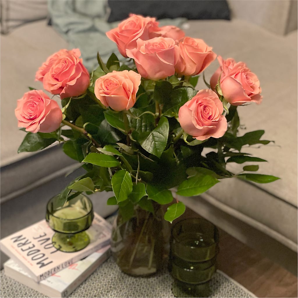 Long Stem Pink Rose Bouquet –  Just Bloom, Elk Grove CA