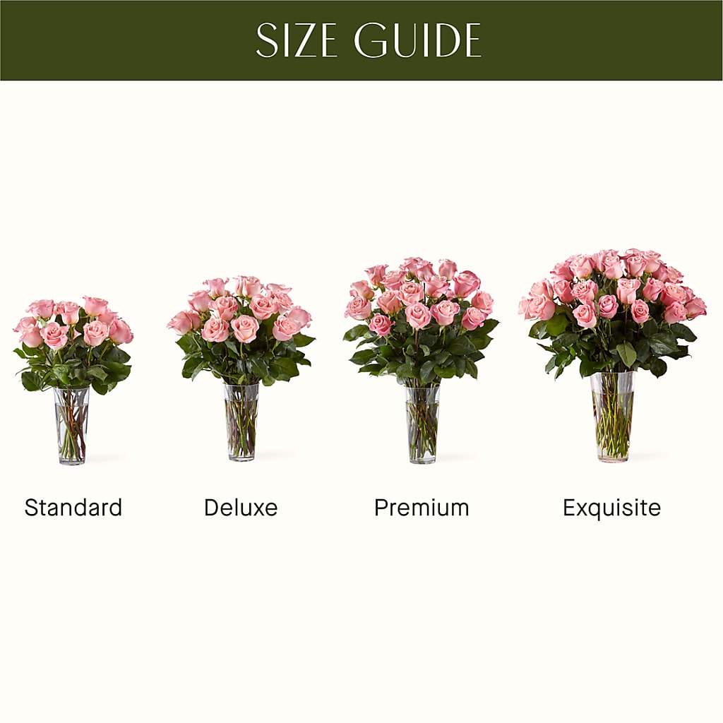 Long Stem Pink Rose Bouquet –  Just Bloom, Elk Grove CA