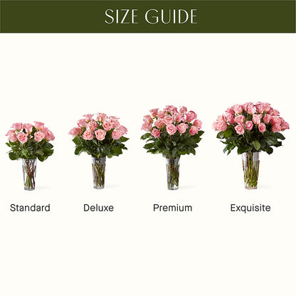 Long Stem Pink Rose Bouquet –  Just Bloom, Elk Grove CA
