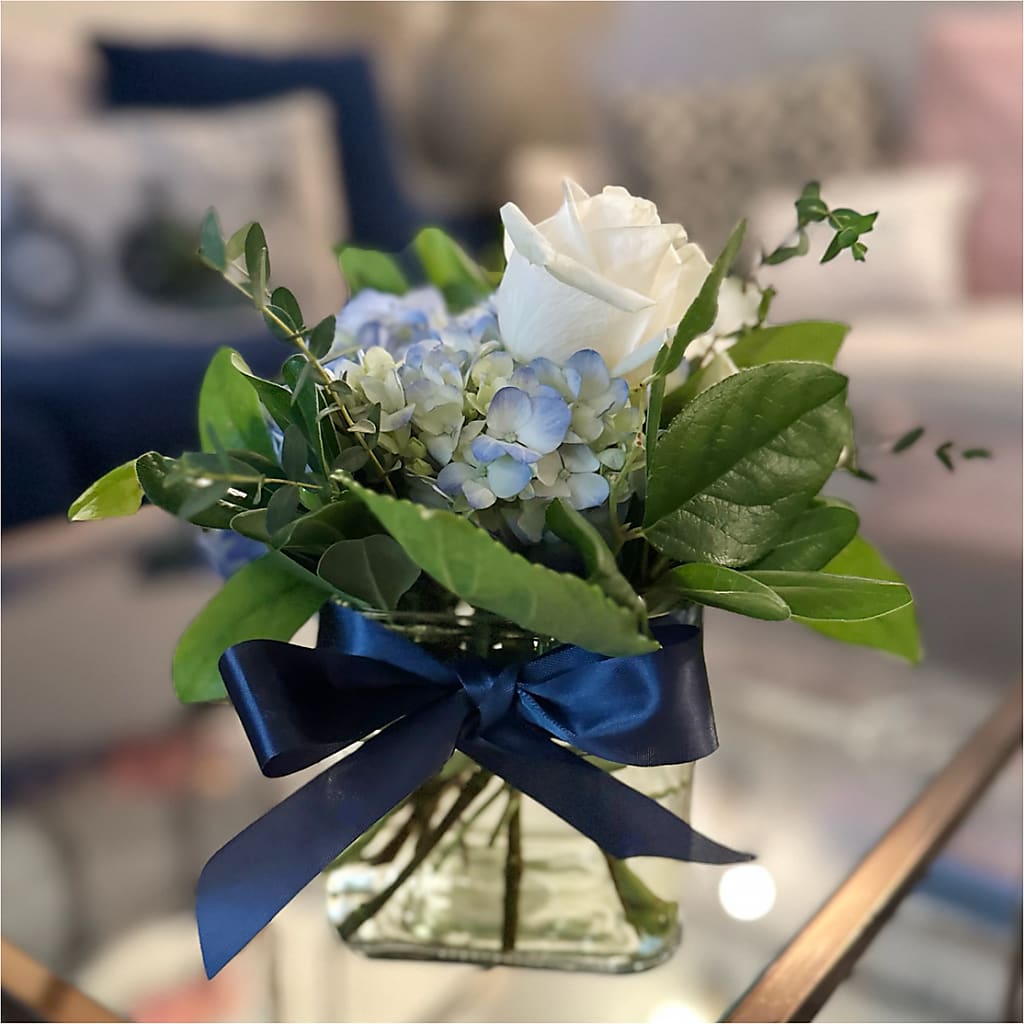 Sky Blue Delight Bouquet –  Just Bloom, Elk Grove CA