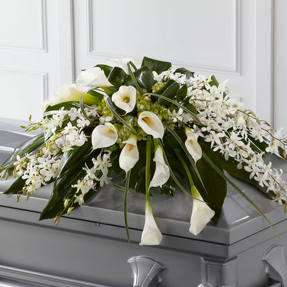 Angel Wings Casket Spray –  Just Bloom, Elk Grove CA