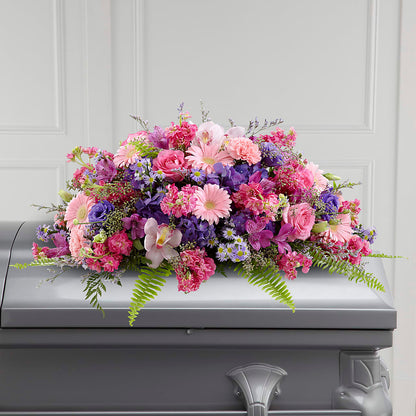 Glorious Garden Casket Spray –  Just Bloom, Elk Grove CA
