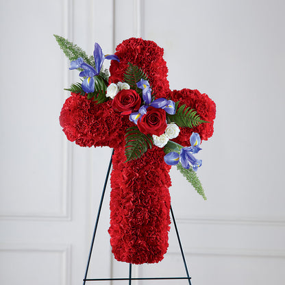 Faithful Hero Floral Cross –  Just Bloom, Elk Grove CA