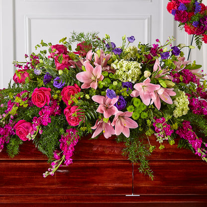 Radiant Tribute Casket Spray –  Just Bloom, Elk Grove CA
