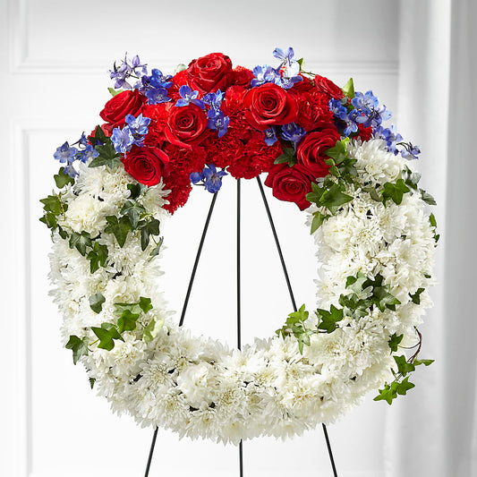 Patriotic Passion Wreath –  Just Bloom, Elk Grove CA