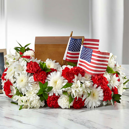 Spirit of Patriotism Cremation Adornment –  Just Bloom, Elk Grove CA