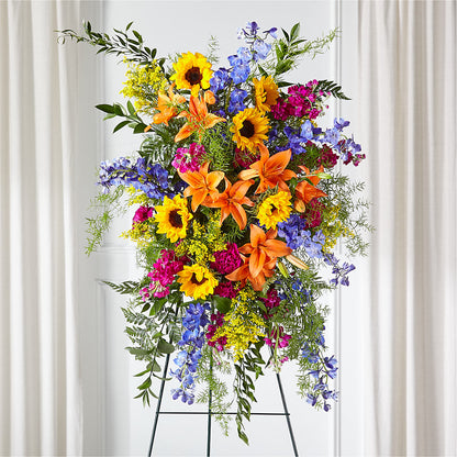 Sunlit Memories Standing Spray (Standard) –  Just Bloom, Elk Grove CA