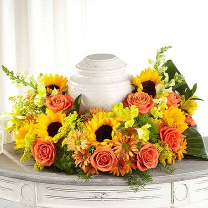 Faithful Sunflower Cremation Adornment –  Just Bloom, Elk Grove CA