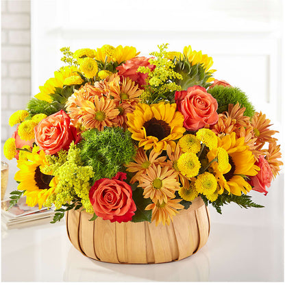 Harvest Sunflower Basket –  Just Bloom, Elk Grove CA
