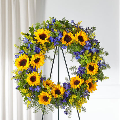 Bright Rays Wreath –  Just Bloom, Elk Grove CA