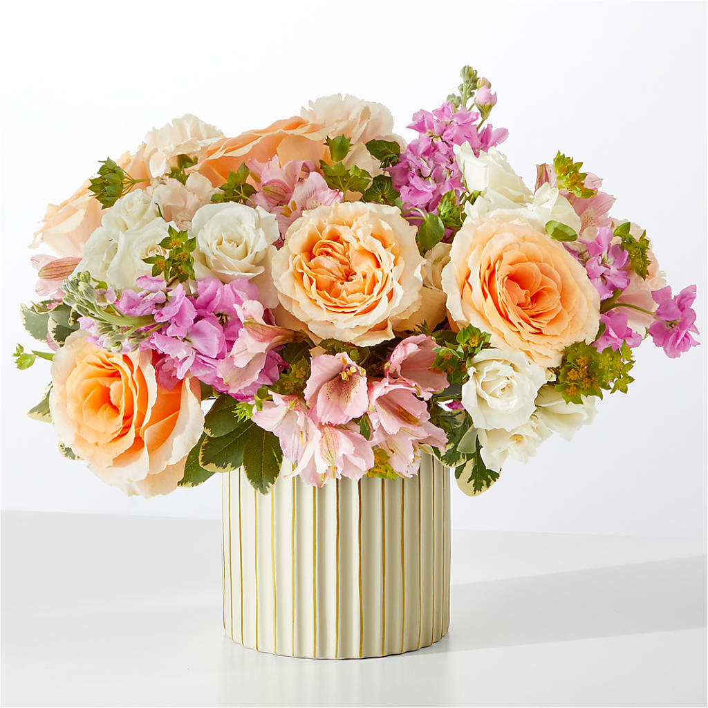 Paradise Bouquet with Ivory Vase –  Just Bloom, Elk Grove CA