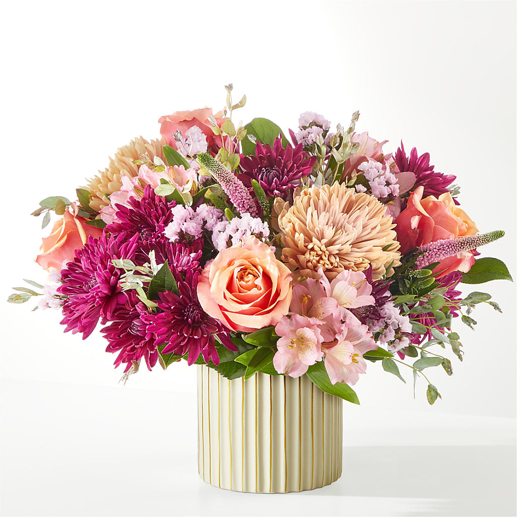 Berry Cobbler Bouquet with Ivory Vase –  Just Bloom, Elk Grove CA
