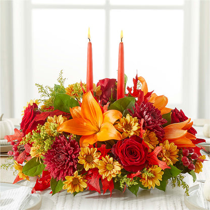 Autumn's Embrace Centerpiece –  Just Bloom, Elk Grove CA