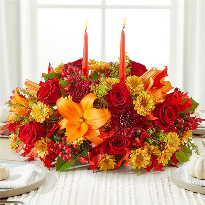 Autumn's Embrace Centerpiece –  Just Bloom, Elk Grove CA