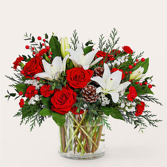 Best in Snow Bouquet –  Just Bloom, Elk Grove CA